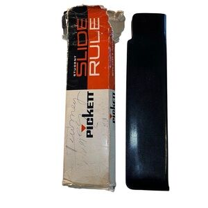 Vintage Pickett Student Plastic Molded Slide Rule Measurer Engineer & Math Tool